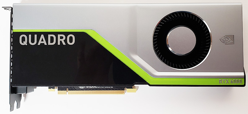 NVIDIA Quadro RTX 6000 Mặt trước