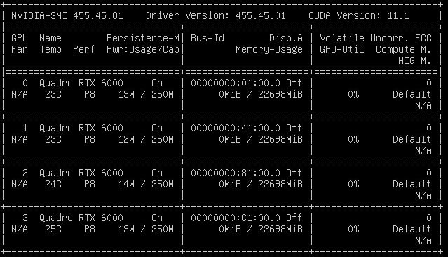 Thẻ NVIDIA Quadro RTX 6000 Nvidia Smi 4
