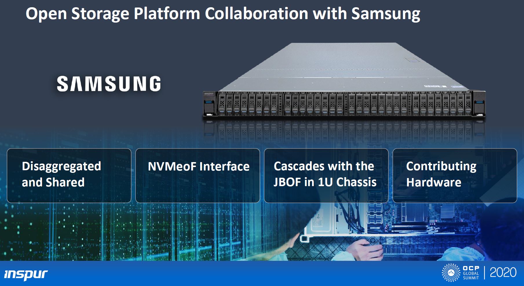 OCP 2020 Truyền cảm hứng cho thiết kế Samsung 1U NVMeoF