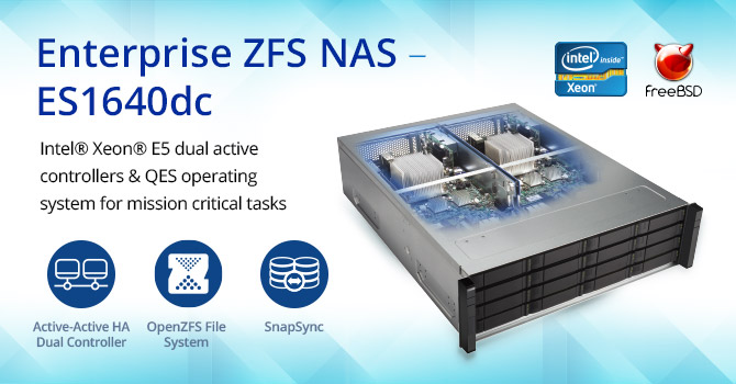 Thiết bị lưu trữ NAS QNAP ES1640dc