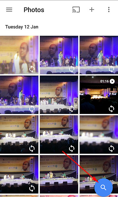 Tìm kiếm ảnh trên Google Photos
