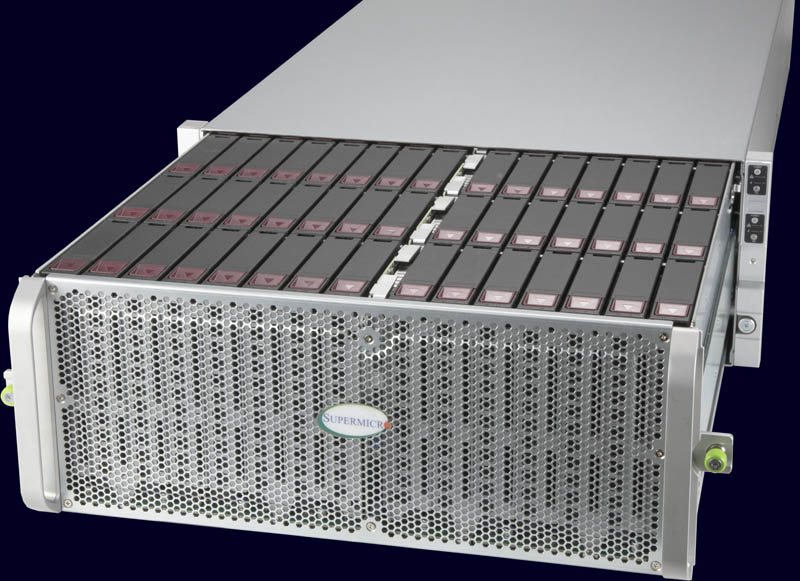 Supermicro SuperStorage SSG 6049SP DE1CR60 Mặt trận ba quý kéo ra