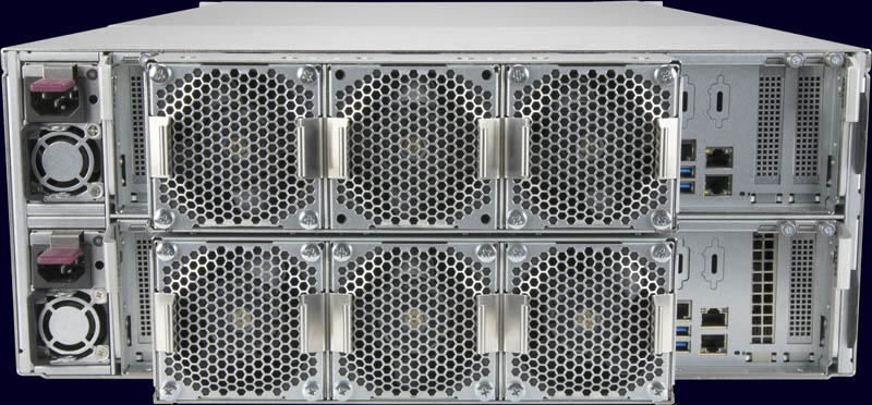Bộ điều khiển kép phía sau Supermicro SuperStorage SSG 6049SP DE1CR60