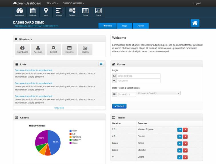 20 Templates Bootstrap cho Admin Dashboard miễn phí - Ảnh 16. 20 Templates Bootstrap cho Admin Dashboard miễn phí - Ảnh 16.