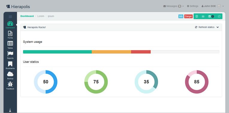 20 Templates Bootstrap cho Admin Dashboard miễn phí - Ảnh 19. 20 Templates Bootstrap cho Admin Dashboard miễn phí - Ảnh 19.