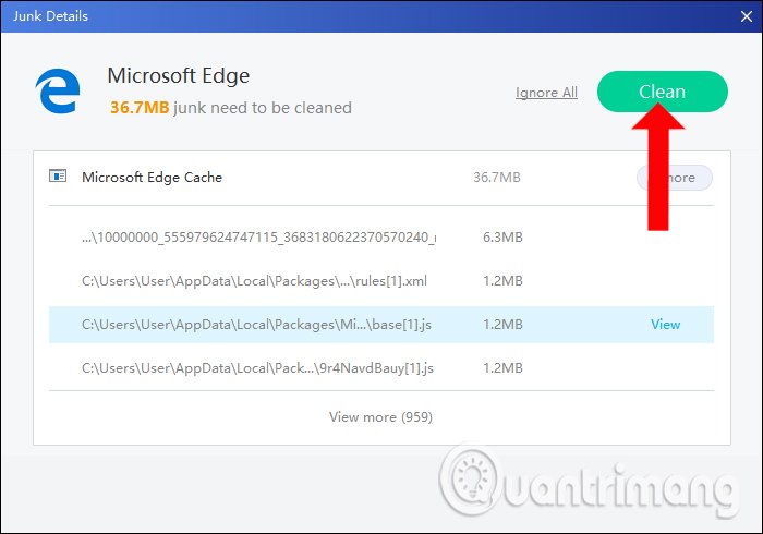 Dọn dẹp file rác từng phần mềm 