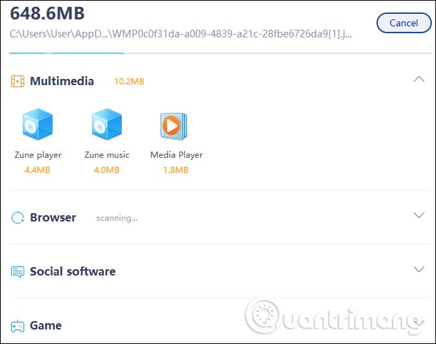 Quét file rác hệ thống 
