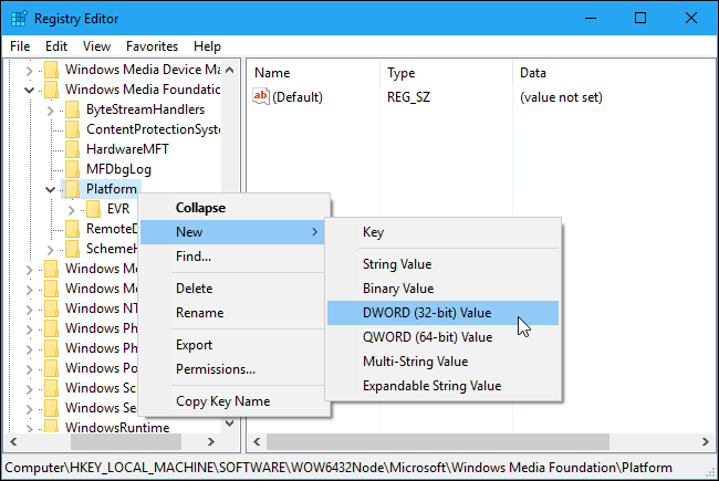 DWORD (32-bit) Value