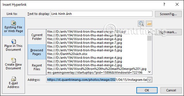 Dán link ảnh