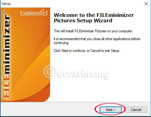 giảm dung lượng ảnh bằng FILEminimizer Pictures