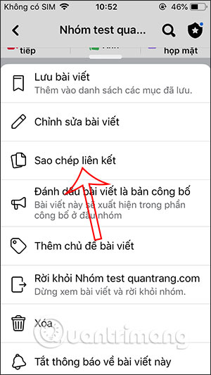 Sao chép URL