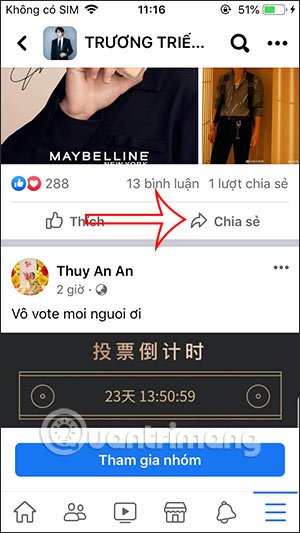 Chia sẽ nhóm Facebook công khai