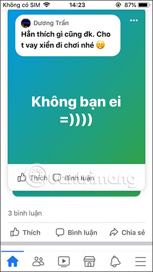 Hiện câu trả lời