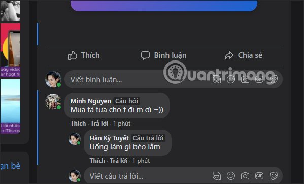 Trả lời câu hỏi 