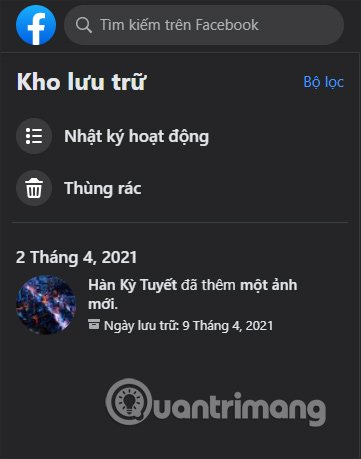 Giao diện Facebook trên PC