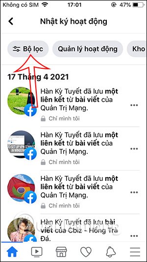 Bộ lọc Facebook