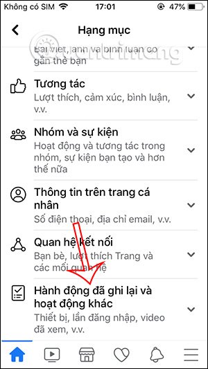 Hoạt động ghi lại
