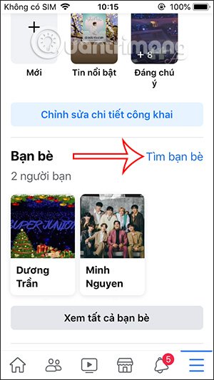 Tìm kiếm bạn bè