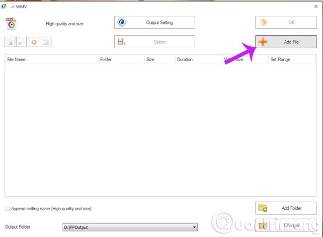 Chọn Add File