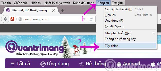 Chọn Tùy chỉnh