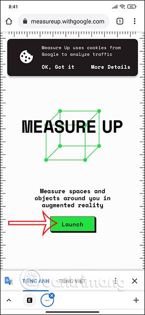 Công cụ Measure Up