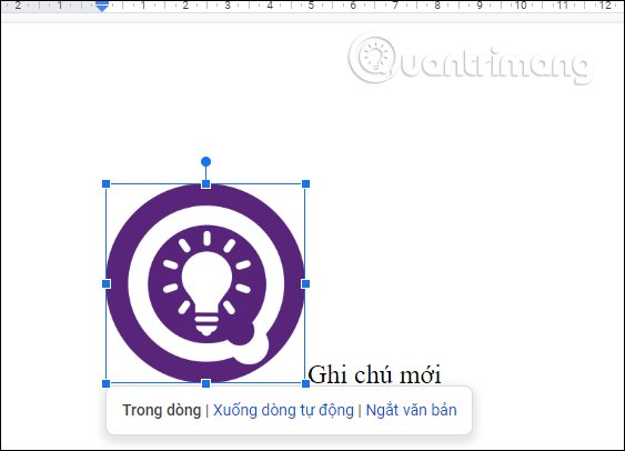 Chỉnh hình ảnh trong ghi chú 