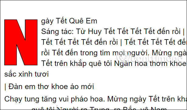 Chữ cái lớn mới