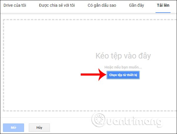 Chọn tệp từ máy tính