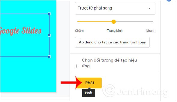 Xem trước hiệu ứng