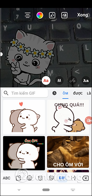 Chèn ảnh gif