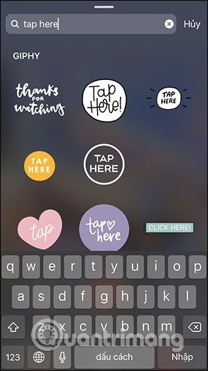 Sticker tap here