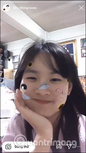Instagram sticker filter Sky Wongravee