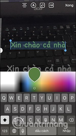 Chọn màu