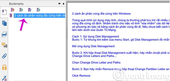 Đổi tên tệp Untitled trùng tên file PDF muốn ghi nhớ