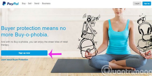 Click Sign Up Now