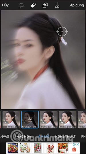 Thay đổi vùng trung tâm