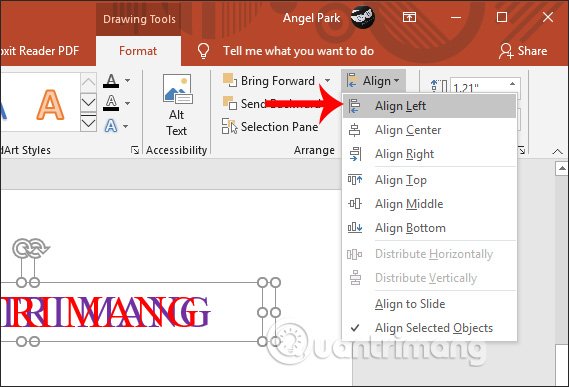 Chồng 2 cụm chữ