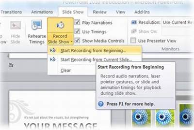 Tuyệt chiêu trình diễn trong PowerPoint 2010