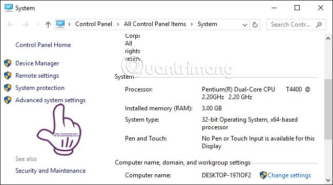 Tăng dụng lượng RAM ảo 