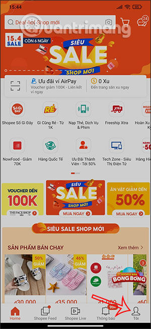 Giao diện ứng dụng