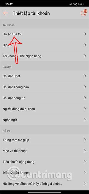 Hồ sơ của bạn
