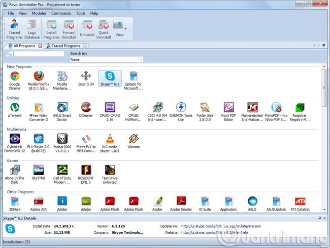 Ứng dụng Revo Uninstaller