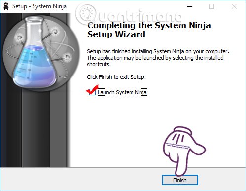 Khởi động phần mềm System Ninja