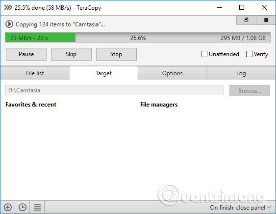 Tăng tốc quá trình copy file 