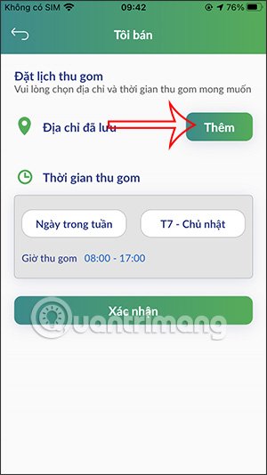 Chọn địa điểm