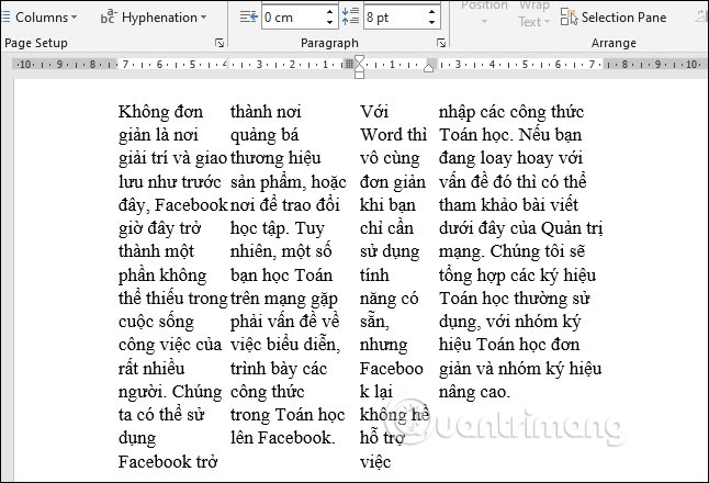 Nhiều cột văn bản