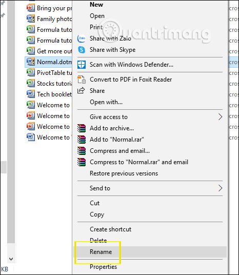 Đổi tên file 