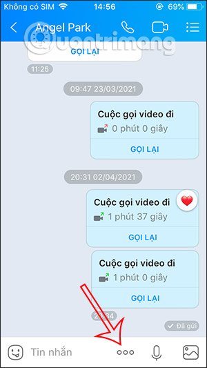 Tùy chọn Zalo