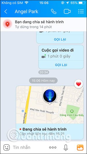 Hiển thị vị trí