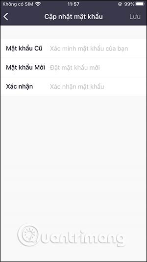 Nhập mật khẩu mới